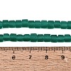 Transparent Frosted Glass Beads Strands GLAA-N072-01A-A09-4