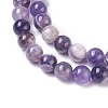 Natural Chevron Amethyst Beads Strands X1-G-I222-8mm-01-3