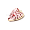 Printed Alloy Pendants ENAM-F160-07G-3