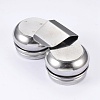 Stainless Steel Colour Modulation Bead Containers CON-WH0050-02-2