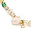 Natural Pearl & Natural Gemstone Beaded Necklaces NJEW-M214-08G-2