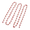 Oval Glass Beaded Link Chains AJEW-JB01471-02-2