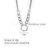 Non-Tarnish Stainless Steel Pendant Necklaces VG5918-1-1