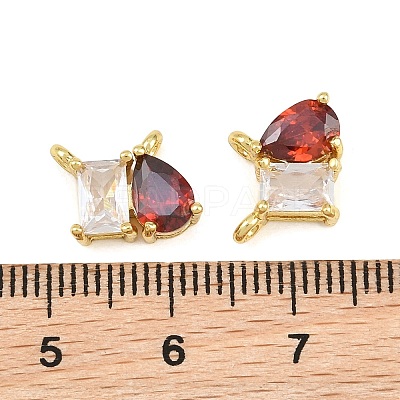 Brass Pave Cubic Zirconia Charms CU-CBA6A75-03G-03-1