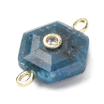 Faceted Natural Apatite Carved Links G-T146-01G-07-1
