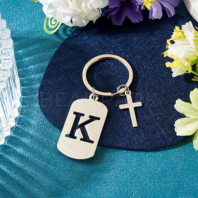 1Pc Stainless Steel Keychains KEYC-TADJ0001-08K-1