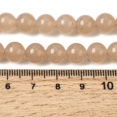 Natural White Jade Beads Strands G-H348-8mm-02-1