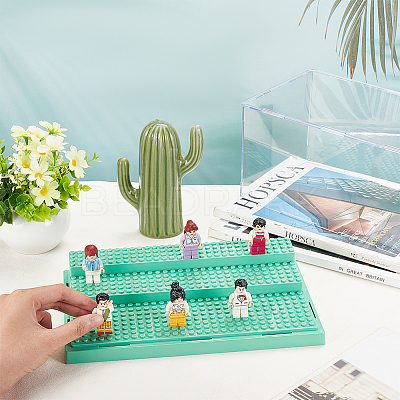 3-Tier Acrylic Minifigure Display Cases ODIS-WH0019-10B-1