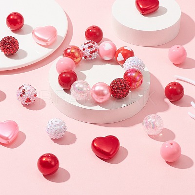 DIY Bubblegum Bracelet Pendant Decoration Making Kit for Valentine's Day DIY-CJC0007-02-1
