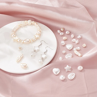 10 Style Imitation Pearl Acrylic Beads Set OACR-YW0001-14-1