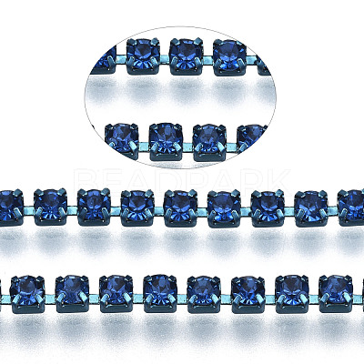 Electrophoresis Iron Rhinestone Strass Chains CHC-Q009-SS8.5-B11-1