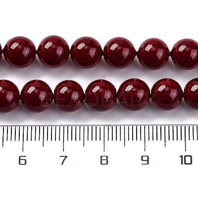 Baking Paint Glass Beads GLAA-Z010-01E-1