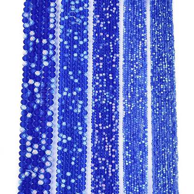 Transparent Glass Beads Strands X-EGLA-A044-T8mm-MB31-1
