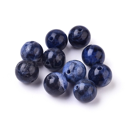 Natural Sodalite Beads X-G-E110-8mm-3-1