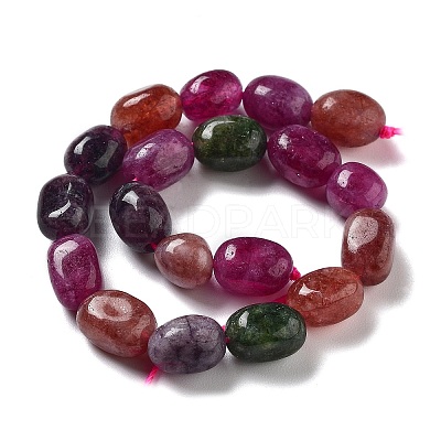 Dyed Natural Malaysia Jade Beads Strands G-P528-I04-01-1