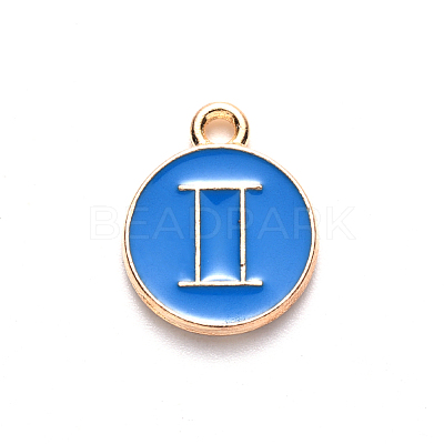 Alloy Enamel Pendants ENAM-S124-01A-02I-1