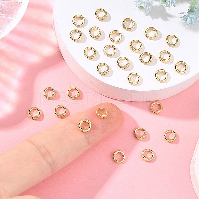 SHEGRACE Brass Ring Charm Connectors XGR-Q6M861-913G-1