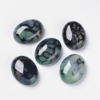 Natural Dragon Veins Cabochons X-G-F296-04-30x40mnm-1