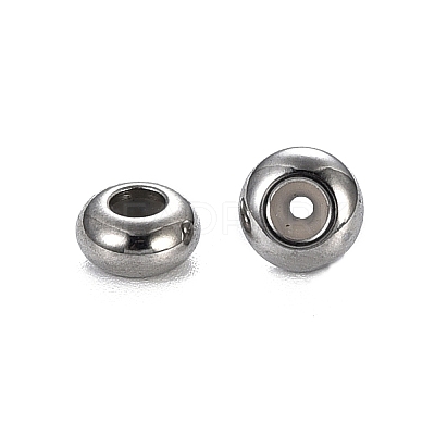 304 Stainless Steel Beads STAS-S103-18B-P-1