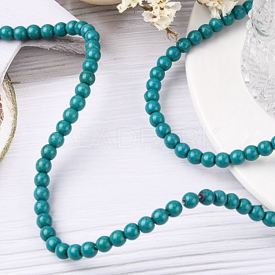 Synthetic Turquoise Beads Strands TURQ-G106-4mm-02E-1