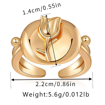 Brass Cuff Rings FS-WG16E06-07-1