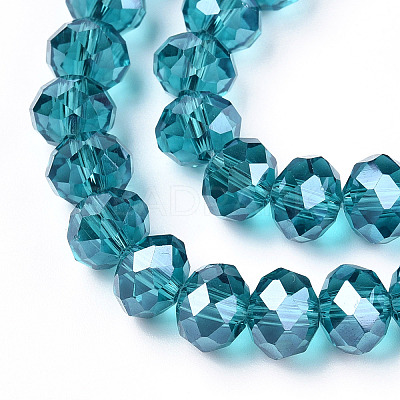 Electroplate Glass Beads Strands EGLA-A034-T10mm-A33-1