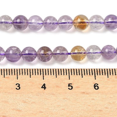 Natural Ametrine Beads Strands G-F461-02-6mm-1