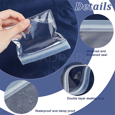 40Pcs 4 Styles Plastic Self-Adhesive Packing Bags OPP-OC0001-04B-1