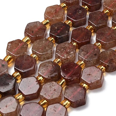 Natural Strawberry Quartz Beads Strands G-F833-B01-01-1