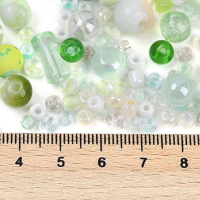 DIY Lampwork Beads & Glass Seed Beds Jewelry Making Findings Kits SEED-K010-01G-1