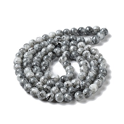 Drawbench & Baking Paint Glass Beads Strands GLAA-S176-01-1