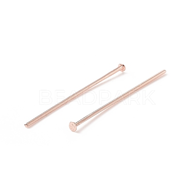 Brass Flat Head Pins LS-X-KK-WH0058-03B-RG-1