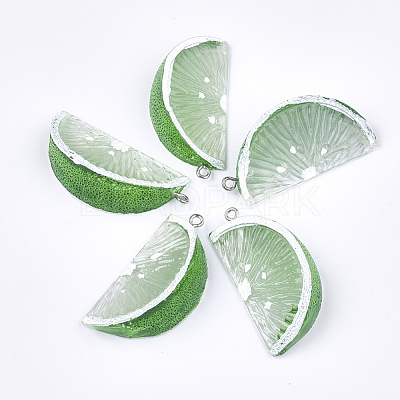Resin Pendants RESI-T028-56A-1