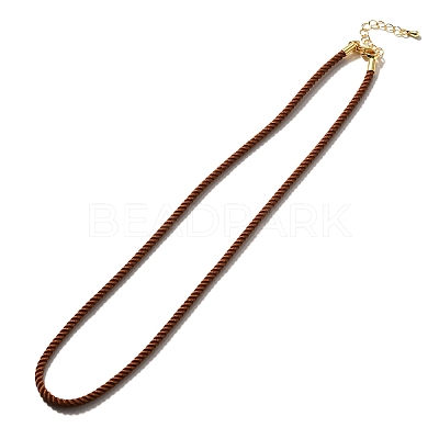 Nylon Milan Cord Necklace Making MAK-M028-01G-15-1