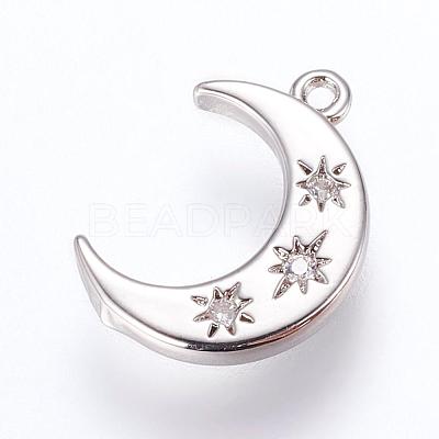 Brass Charms ZIRC-G116-06P-1