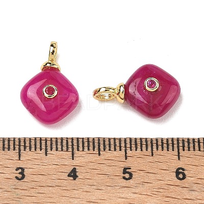 Dyed Natural White Jade Pendants KK-B157-42C-04-1