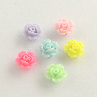 Opaque Acrylic Beads X-SACR-Q106-19-1
