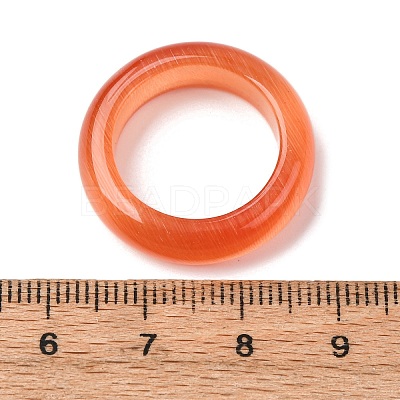 Cat Eye Finger Rings RJEW-G363-01B-11-1