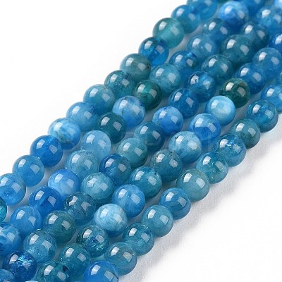 Natural Apatite Beads Strands G-D856-01-4mm-A-1