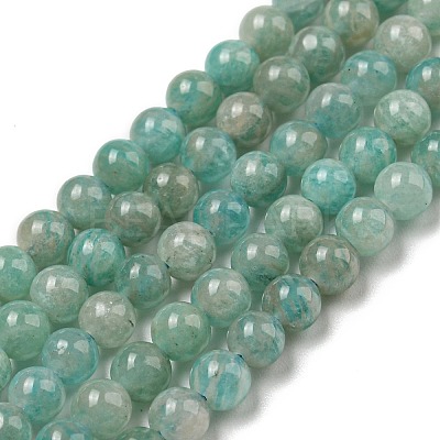 Natural Amazonite Beads Strands G-K068-03-4mm-01-1