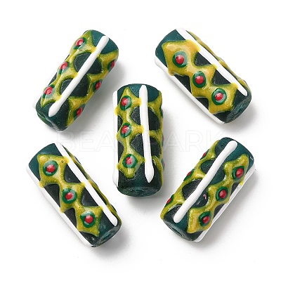 Handmade Lampwork Enamel Beads LAMP-B051-01A-1