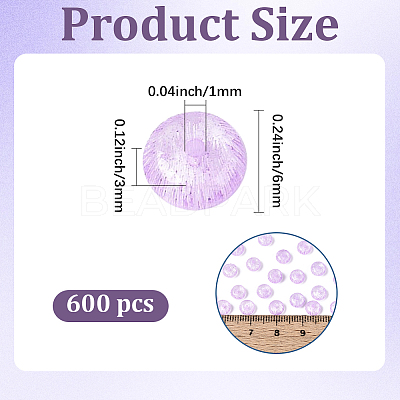 600Pcs Glass Seed Beads SEED-PA0001-17B-1