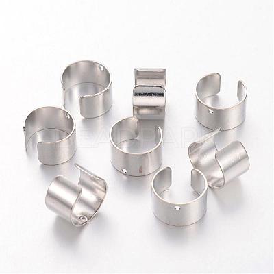 Platinum Color Brass Ear Cuff Findings X-KK-1642-N-1
