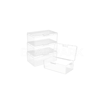 Plastic Bead Containers with Hinged Lid AJEW-WH0479-88B-1