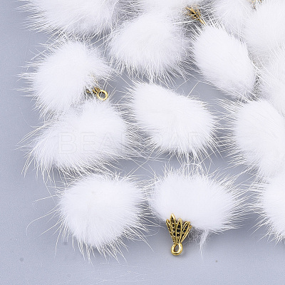 Faux Mink Fur Tassel Pendant Decorations FIND-S300-37X-1