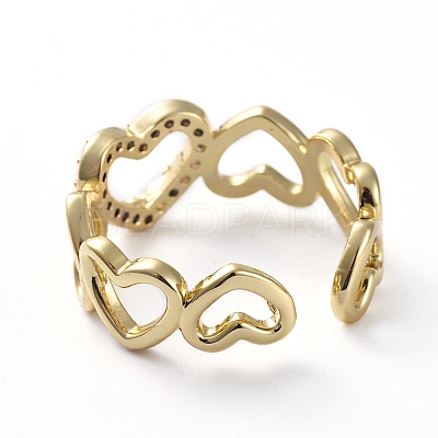 Adjustable Cubic Zirconia Rings RJEW-G096-15G-1