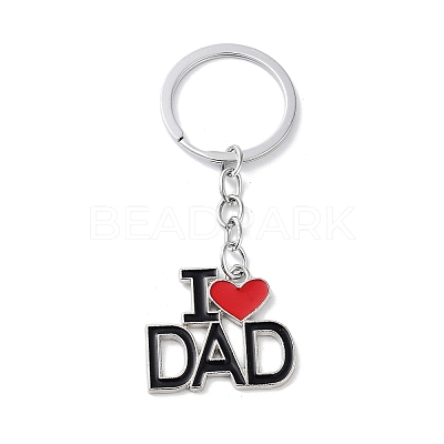 Father's Day Alloy Enamel Keychains KEYC-P020-A02-1