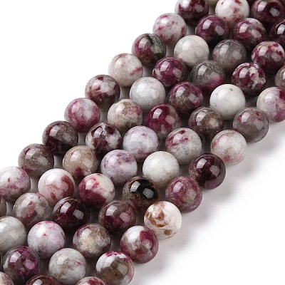 Natural Plum Blossom Tourmaline Beads Strands G-P477-01C-01-1