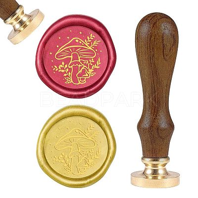 DIY Wood Wax Seal Stamp AJEW-WH0131-134-1
