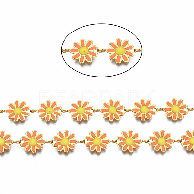 304 Stainless Steel & Enamel Link Chains CHS-Q004-001D-NF-1